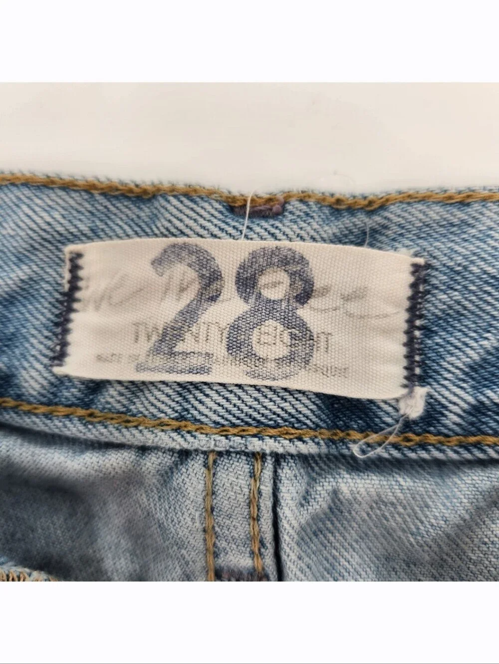 Free People We The Free Lasso Jean Womens Size 28 High Rise Button Fly